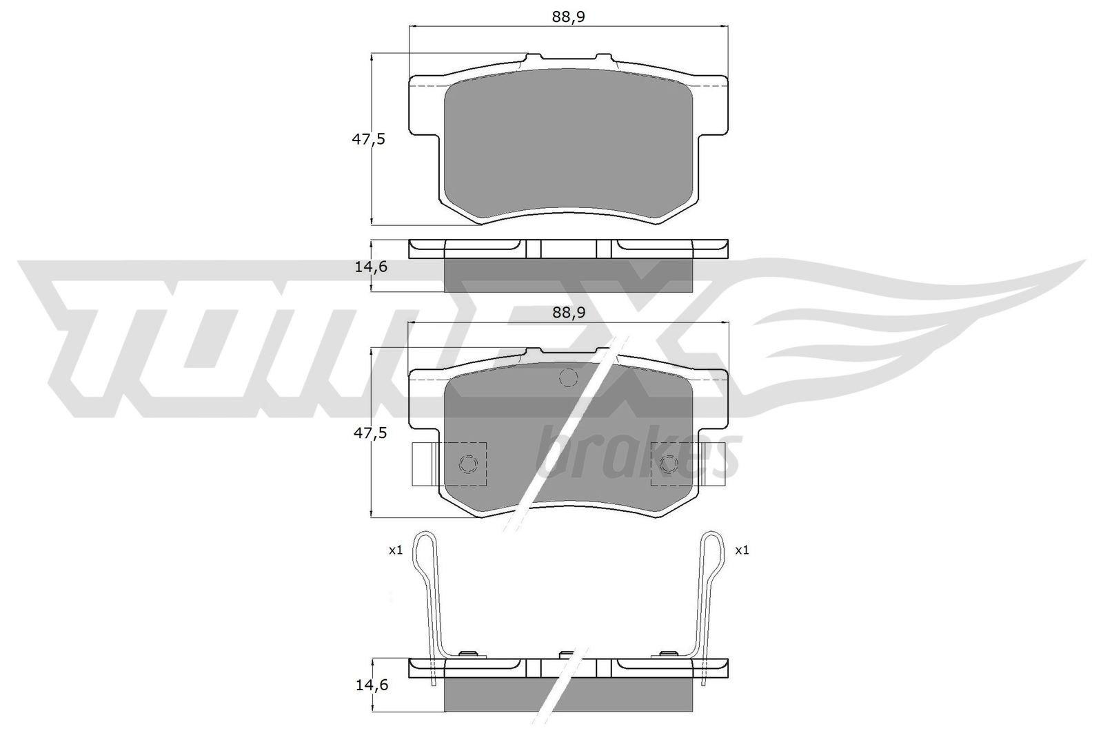 TOMEX Brakes TX 11-00 Sada...